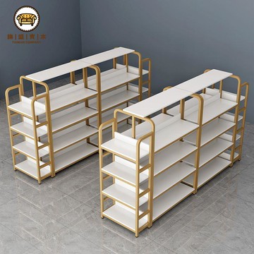 店長推薦 免運 貨架 展示架 置物架 超商貨架 便利店貨架 中島柜超市貨架母嬰店中島架展示架便利店零食展示柜化妝品陳列柜工廠直銷/開立發票 售後保障 j110