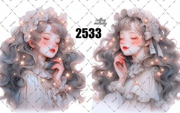 original sticker no.2533 人物貼紙 原創貼紙 原創人物貼紙 裝飾貼紙 cotton melody