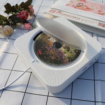 （爆款熱賣）（國際精品）【免運】壁掛cd機dvd播放機藍芽收音壹體小型專輯家用cd播放器高清便攜式