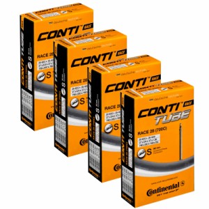 Continental Race 28 700 x 20-25 Cインナーチューブ ロングプレスタ80mmバルブ4個入り