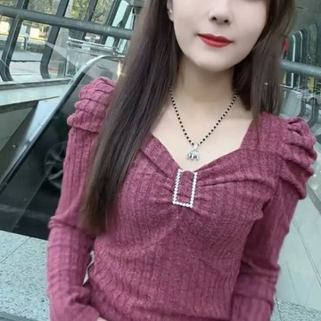 時尚方領T恤 洋氣韓版上衣 拚接蝴蝶結T恤 秋冬修身上衣 內搭打底衫潮 長袖 t 恤 秋天衣服 韓版 t恤 女生長袖