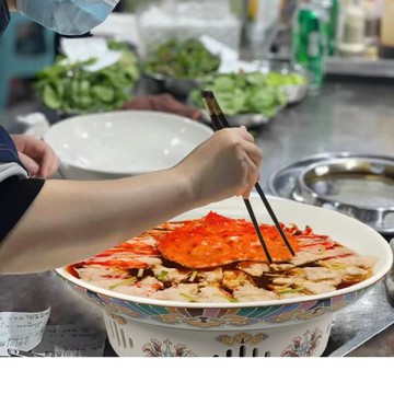 創意剁椒魚頭專用盤酒店陶瓷蠟燭加熱爐餐具商用明爐珍寶蟹帝皇蟹