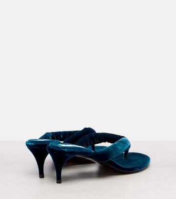 Alaïa Velvet thong sandals