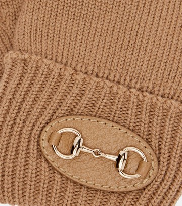 Gucci Horsebit ribbed-knit wool gloves