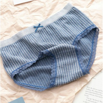 莫代爾內褲女士中腰少女日系可愛純棉短褲夏季薄款全棉無痕三角褲棉質三角內褲【聚物優品】