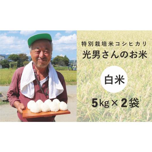 ふるさと納税 滋賀県 高島市 ◆特別栽培米 コシヒカリ  光男さんのお米 白米  5kg×2袋