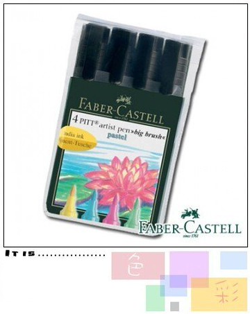Faber-Castell 粉彩條色4支入藝術筆JUMBO