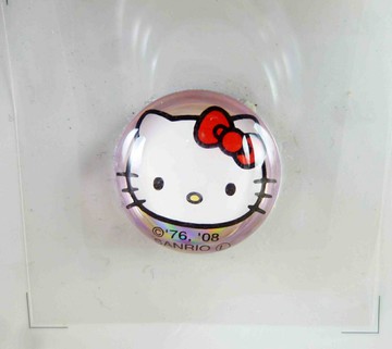 【震撼精品百貨】Hello Kitty 凱蒂貓 KITTY立體小貼紙-圓頭 震撼日式精品百貨