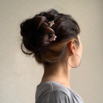 KANZASHI Hair pin 【Basic / Curvy / Pink Gold】