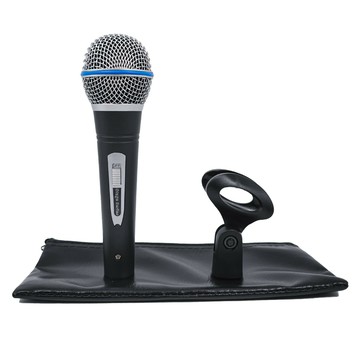 專業動態聲樂麥克風 動圈動態心形單向手持金屬管體KTV戶外麥克風【Snowbelle優選】