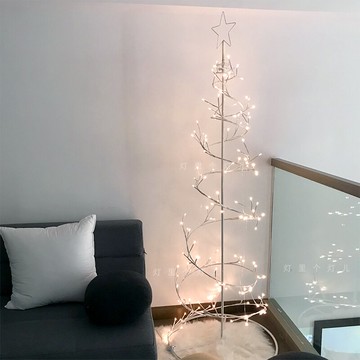 圣誕節ins網紅家用發光圣誕樹裝飾燈1.5米1.8米大型櫥窗場景布置