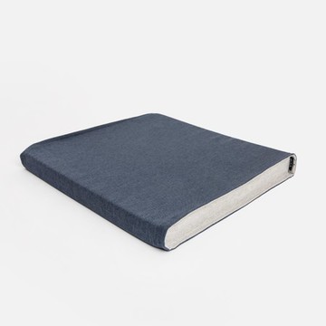 PALETTE單接縫立體裁剪薄坐墊40x40x4cm 藍染藍