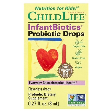 ChildLife Essentials, InfantBiotics，益生菌滴劑，0.27 液量盎司（8 毫升）