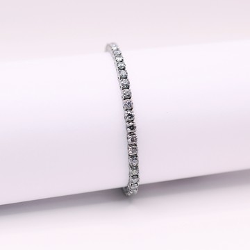 SWAROVSKI 施華洛世奇 Matrix Tennis 手鏈 鍍黑鉻色