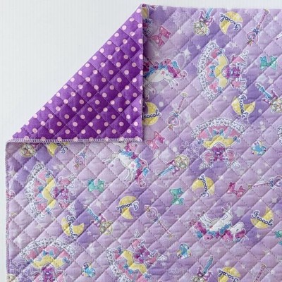 いろコレ リバーシブルキルト生地 マーメイドプレシャス ブルー 21new キルティング生地 通販 ゆめかわいい ユニコーン 女の子 入園入学 通園通学 通販 Lineポイント最大get Lineショッピング