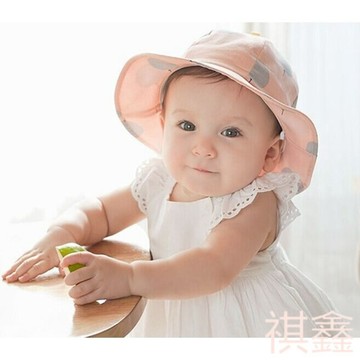 幼童小熊氣球寶寶漁夫帽兒童盆帽 兒童帽子