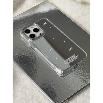 小眾韓系ins簡約個性鏡面閃光星星字母適用于iPhone16/15pro/14promax/13/12/11蘋果手機殼保護套防摔
