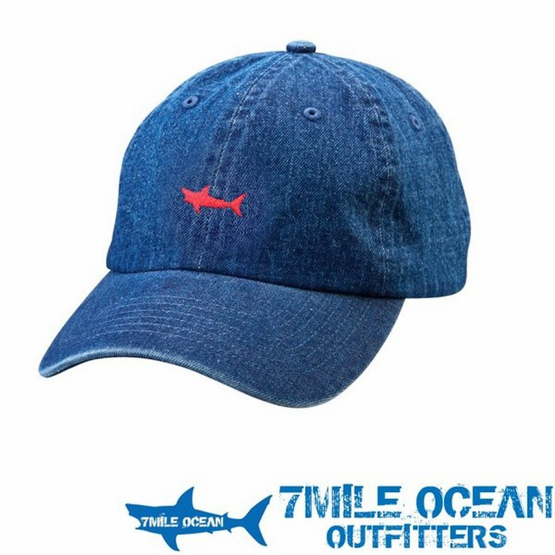 7mile Ocean メンズ キャップ 帽子 Cap ワンポイント ロゴ 刺繍 人気 ブランド アメカジ アウトドア ストリート ダークデニム ジーンズ ブルー 通販 Lineポイント最大0 5 Get Lineショッピング