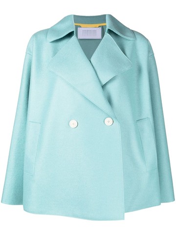 Harris Wharf London - oversized double-breasted wool jacket - women - Virgin Wool - 38 - Blue