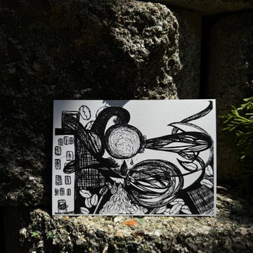 咖啡因 午夜 明信片