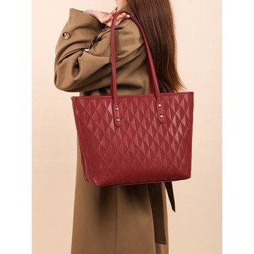 紅色包包女大容量托特包2025新款高級感通勤單肩包結婚包日常可用