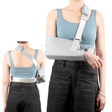 los2434吊臂帶手腕肘部固定上肢護具胳膊網狀透氣前臂吊帶托板手臂固定帶