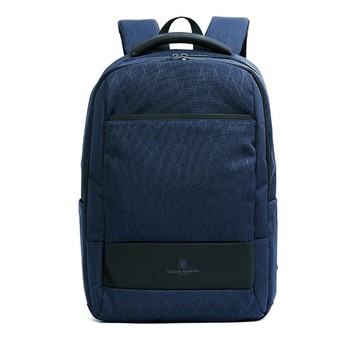 【金安德森】Ray菱格線多隔層後背包-深藍