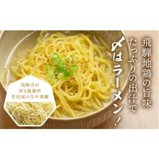 ふるさと納税 岐阜県 飛騨市 飛騨地鶏の水炊き鍋 2〜3人前  スープ・ラーメン付