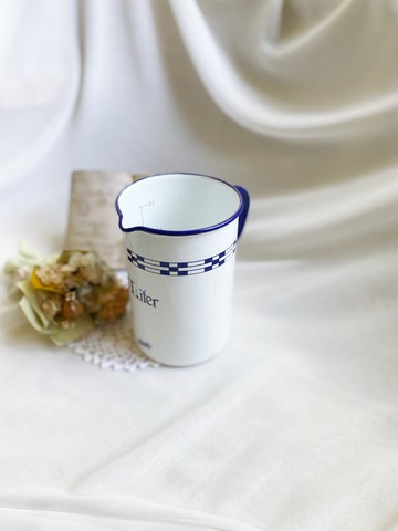 【好日戀物】德國帶回Maggi德國製早期珐瑯1 Liter水壺量杯