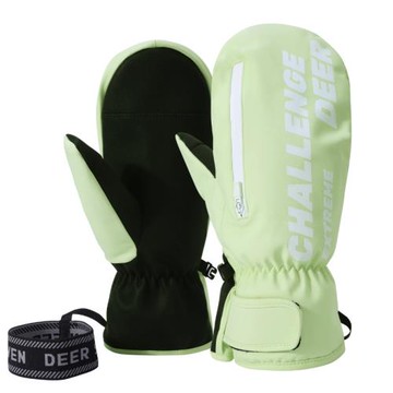 專業滑雪手套男女新手悶子內五指防水耐磨防風觸屏加絨保暖手套