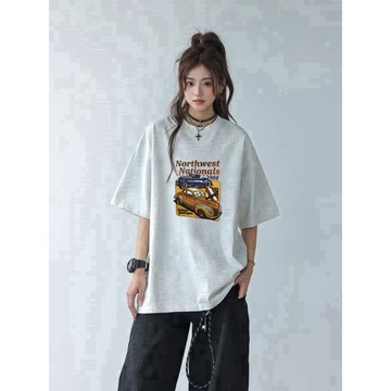 免運 夏天女裝 韓版 100%純棉 女生衣服 短袖t恤女 oversize 大碼短袖上衣 shirt韓 1912