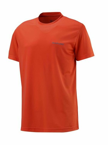 【【蘋果戶外】】荒野 零碼出清 W1626-76 亮橘 男 疏水紗素色短袖POLO衫 吸濕排汗 運動上衣 休閒衣 WildLand