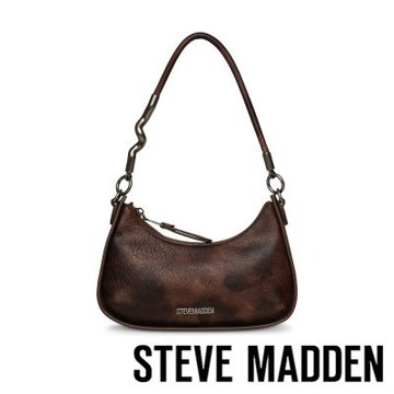 【線上獨家款】STEVE MADDEN-復古刷色腋下包 BTROPINA-咖啡色