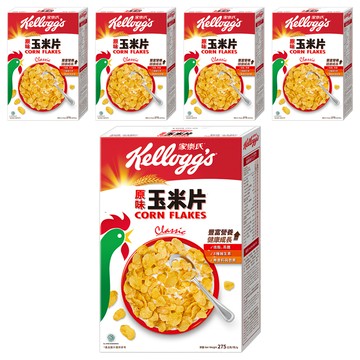Kellogg's 家樂氏 CORN FLAKES 公雞玉米片 原味玉米片  275g  5盒