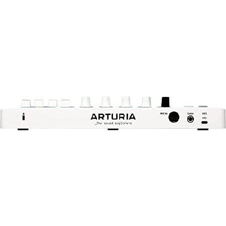 Arturia MiniLab Hybrid MIDI Keyboard Controller Bundle w  Samson SR350 Pro Headphones, Arturia USB Cable ＆ Liquid Audio Polishing Cloth (4 Items)