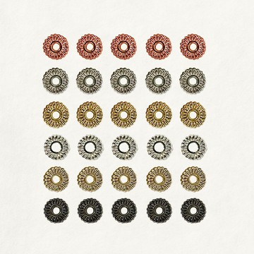 A1121【14K包金配件】diy飾品散珠配件 項鍊手鍊串珠隔珠材料 14k包金保色扁南瓜隔珠妙妙小姐