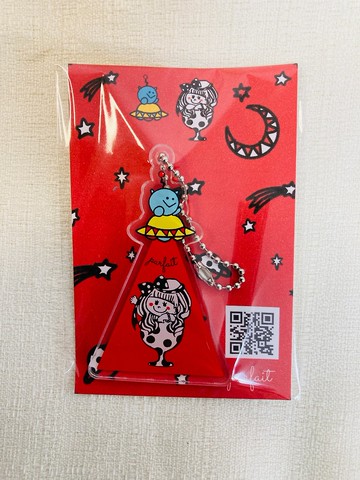 Parfait & Pipo UFO 壓克力鑰匙圈