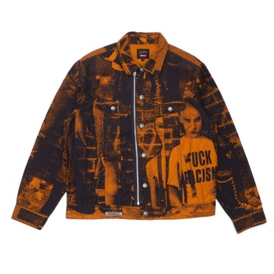 新品 シュプリーム SUPREME x ジャンポール・ゴルチエ Jean Paul Gaultier Fuck Racism Trucker  Jacket トラッカー ジャケット GOLD 418000713038 OUTER | LINEブランドカタログ