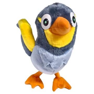 TAKARA TOMY A.R.T.S 寶可夢收藏絨毛系列 電海燕 絨毛玩偶 可愛造型 柔軟舒適  電海燕 灰色 + 黑色 + 黃色  1個