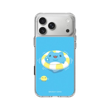 iPhone 17 Pro Max Clear Case（相機按鈕） 透明 - 貓貓蟲咖波 Bugcat Capoo - 咖波游泳趣