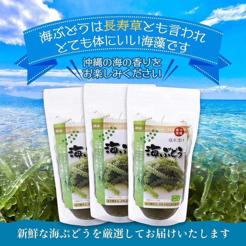 沖縄フレッシュ沖縄県産 海ぶどう 50g×3袋