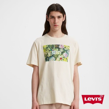 Levis 男款 短袖T恤 寬鬆休閒版型 自然花草Logo