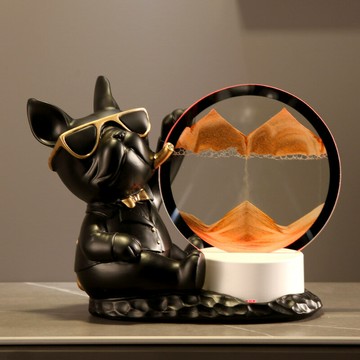 流沙畫沙漏擺件氛圍夜燈客廳臥室酒柜電視櫥柜玄關輕奢新家裝飾品