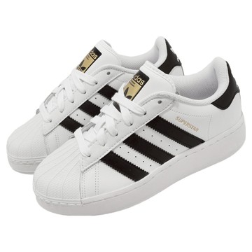 adidas 愛迪達 男女款 SUPERSTAR XLG 運動休閒鞋 IF9995  28cm  黑色 + 白色