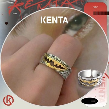 🌾健太選物🌾齒痕毒液戒指今日特價戒指男戒指女飾品情侶戒指電鍍戒指復古戒指韓版戒指飾品友情戒指台南現出