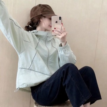 新款透氣防曬衣女夏季薄款外套寬鬆百搭防曬服空調開襟衫衝鋒衣 YC357