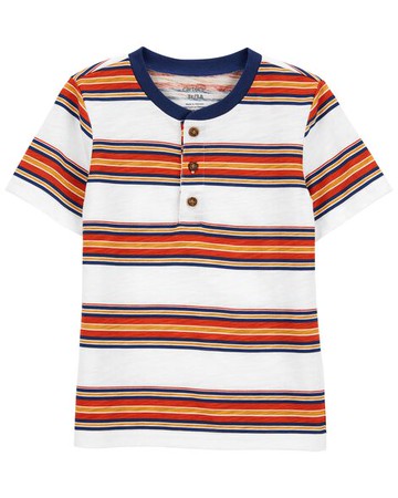 Baby Striped Jersey Henley