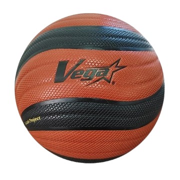 VEGA 十字紋合成皮旋風異形籃球(棕/黑) OBU-722OR