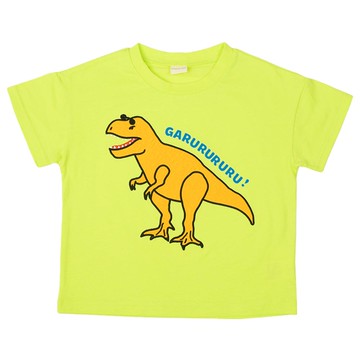 akachan honpo - 短袖T恤-立體造型圖案-黃色