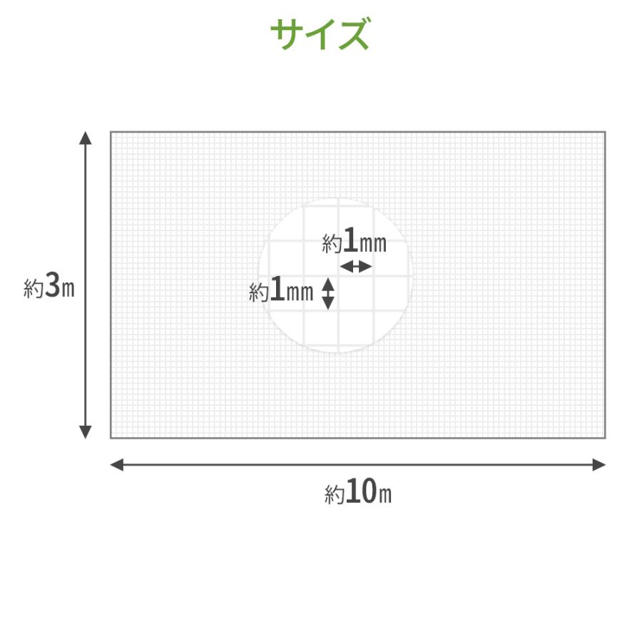 防虫ネット 3×10m 大型 虫よけネット 畑 菜園用防虫ネット ネット プランター 家庭菜園 ベランダ 害虫 害虫対策 軽量 防虫網 保護 トンネル